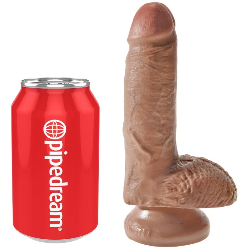 KING COCK - PENE REALISTICO CON TESTICOLI 13,2 CM CANDY