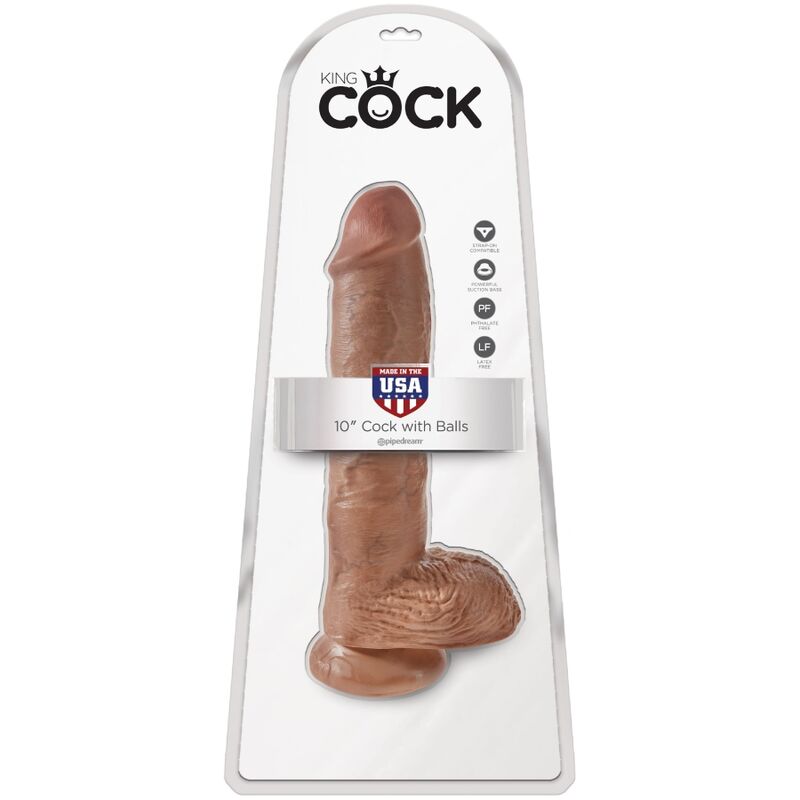 KING COCK - PENE REALISTICO CON TESTICOLI 19,8 CM CANDY