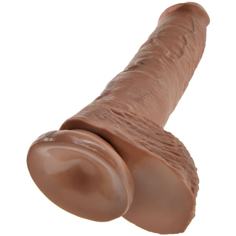 KING COCK - PENE REALISTICO CON TESTICOLI 19,8 CM CANDY