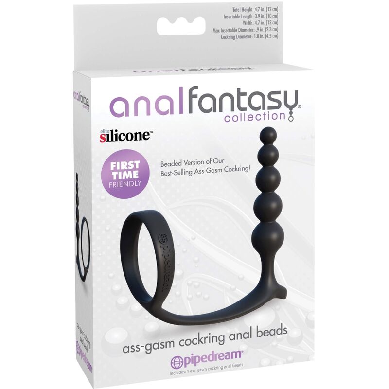 COLLEZIONE ANAL FANTASY ELITE - ANELLO PER IL PESO CON PALLINE ANALI