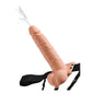 SERIE FETISH FANTASY - IMBRACATURA REGOLABILE PENE REALISTICO CON TESTICOLI CHE SCHIZZANO 19 CM