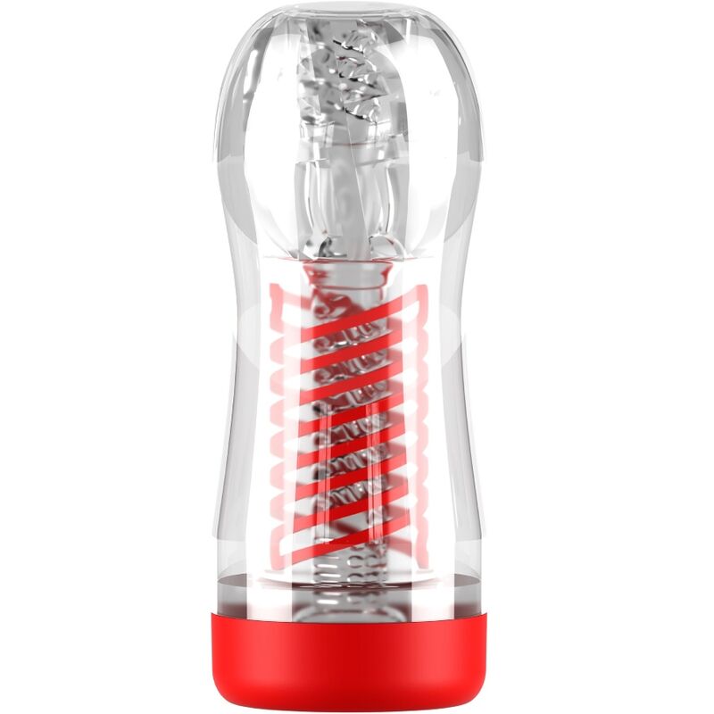 PDX ELITE - MASTURBATORE VIEWTUBE 2 TEMPI CON COMPRESSIONE A SPIRALE TRASPARENTE