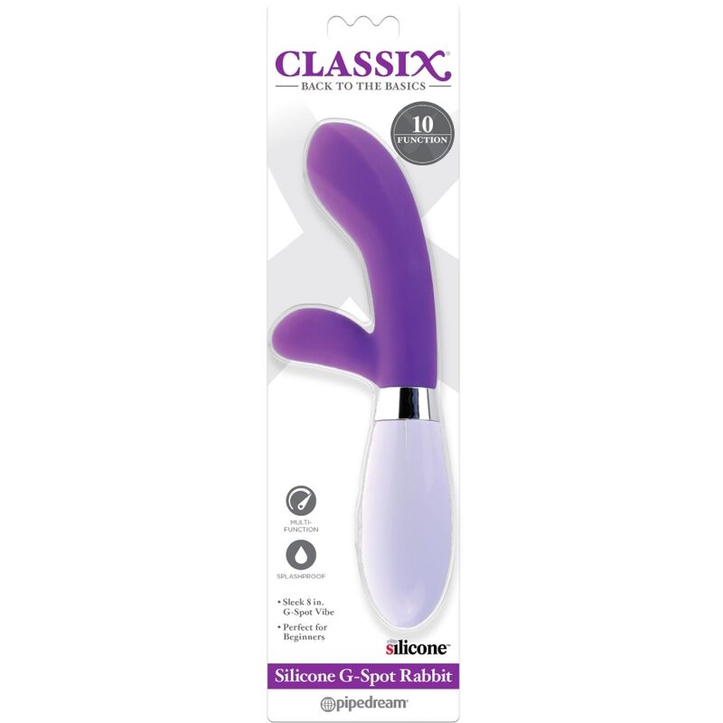 CLASSIX - VIBRATORE CONIGLIO PUNTO G IN SILICONE VIOLA