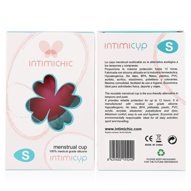 INTIMICHIC - COPPA MESTRUALE MEDICA IN SILICONE - TAGLIA S