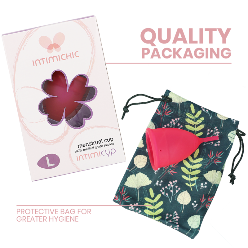 INTIMICHIC - COPPA MESTRUALE MEDICA IN SILICONE - TAGLIA L