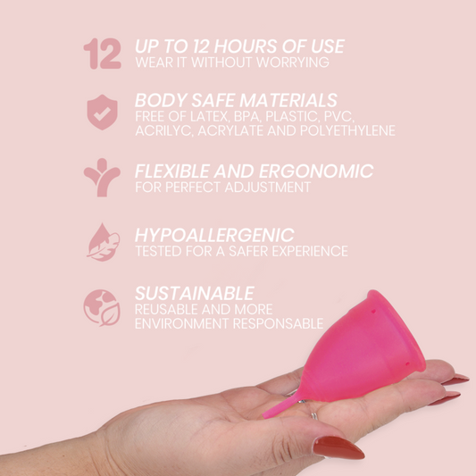 INTIMICHIC - COPPA MESTRUALE MEDICA IN SILICONE - TAGLIA L