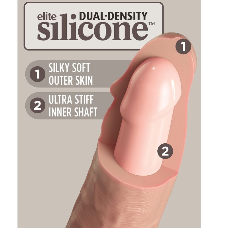 KING COCK - DILDO REALISTICO IN SILICONE ELITE 15,2 CM