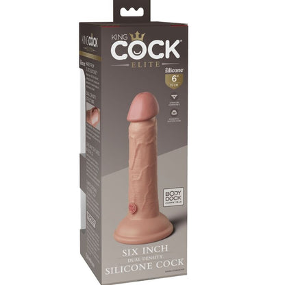KING COCK - DILDO REALISTICO IN SILICONE ELITE 15,2 CM