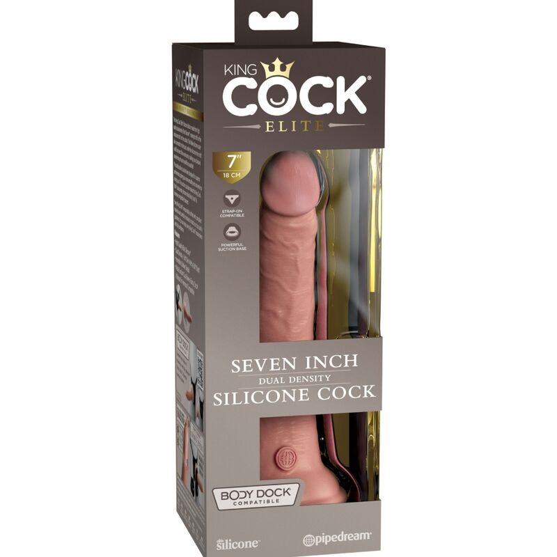 KING COCK - DILDO REALISTICO IN SILICONE ELITE 17,8 CM
