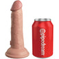 KING COCK - VIBRATORE REALISTICO ELITE E DILDO IN SILICONE 15,2 CM