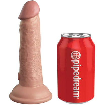 KING COCK - VIBRATORE REALISTICO ELITE E DILDO IN SILICONE 15,2 CM