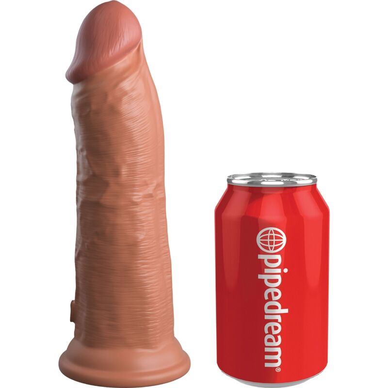 KING COCK - VIBRATORE DILDO REALISTICO ELITE E SILICONE 20,3 CM CANDY