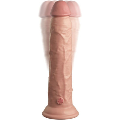 KING COCK - VIBRATORE DILDO REALISTICO ELITE E TELECOMANDO IN SILICONE 23 CM