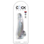 KING COCK - DILDO TRASPARENTE CON TESTICOLI 15,2 CM TRASPARENTE