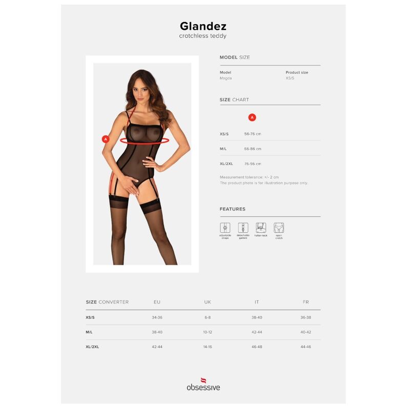 OBSESSIVE - GLANDEZ TEDDY SENZA CAVALLO XL/XXL