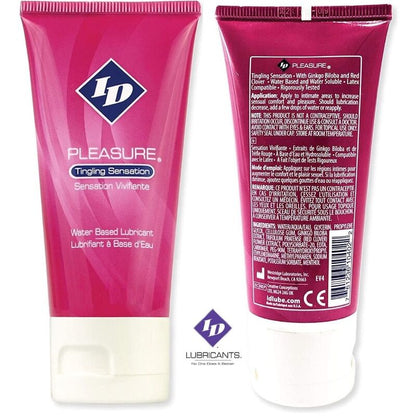 ID PLEASURE - LUBRIFICANTE A BASE D'ACQUA SENSO PIZZICANTE TUBO DA VIAGGIO 60 ML