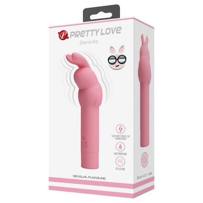 PRETTY LOVE - VIBRATORE ROSA IN SILICONE A FORMA DI CONIGLIO GERARDO