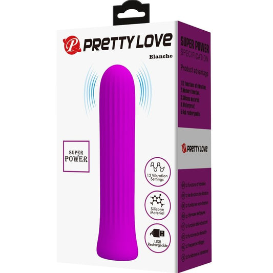 PRETTY LOVE - VIBRATORE STIMOLANTE ROSA BLANCHE