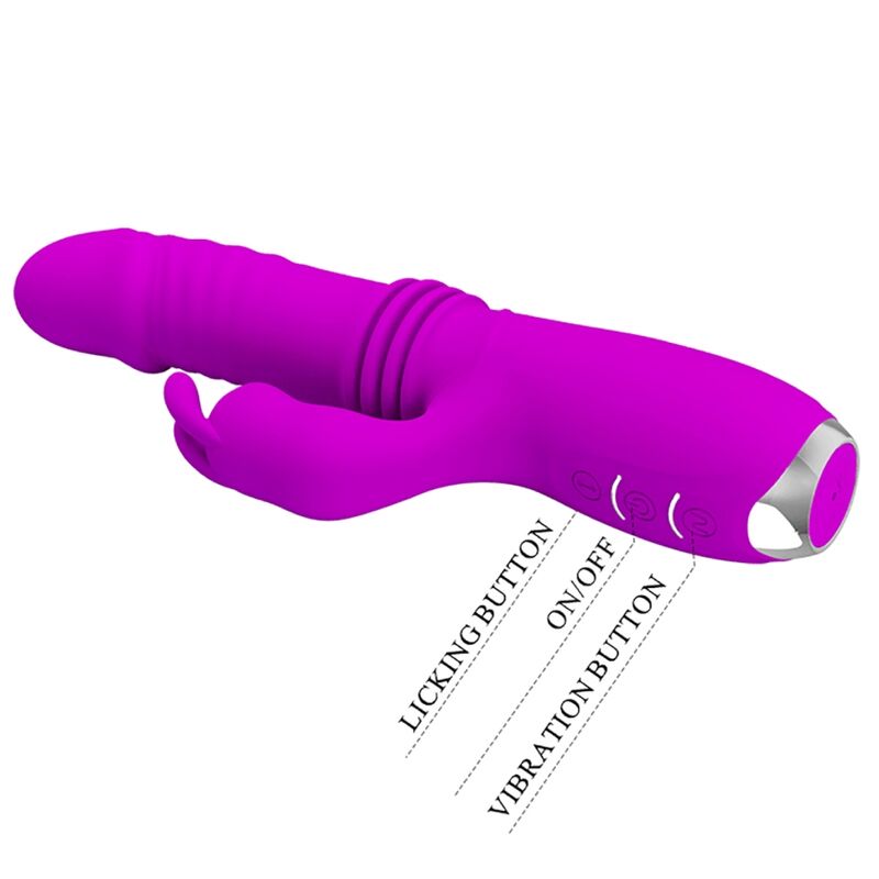 PRETTY LOVE - VIBRATORE CONIGLIO VIOLA RICARICABILE DOROTHY