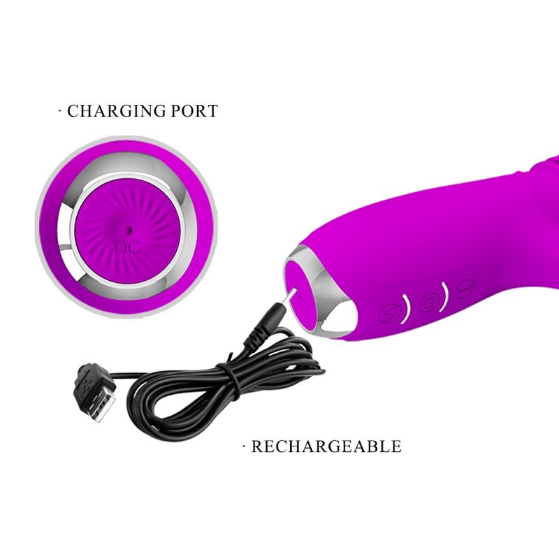 PRETTY LOVE - VIBRATORE CONIGLIO VIOLA RICARICABILE DOROTHY