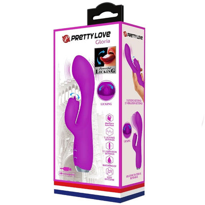PRETTY LOVE - VIBRATORE RABBIT RICARICABILE GLORIA - VIOLA IMPERMEABILE