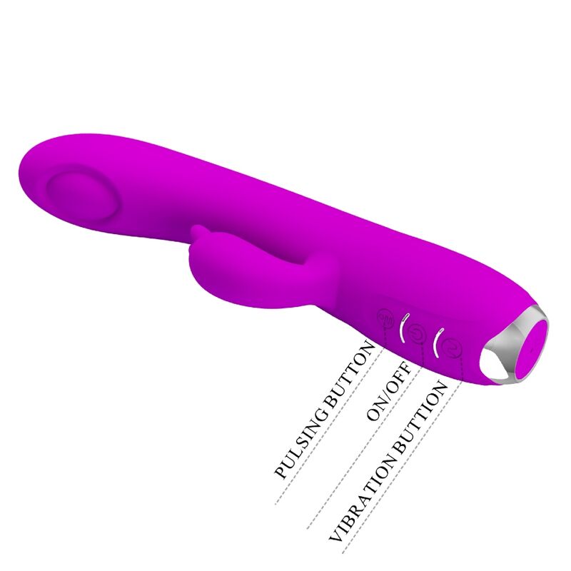PRETTY LOVE - REGINA VIBRATORE RICARICABILE-GEL ASPIRANTE VIOLA