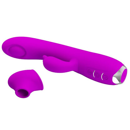 PRETTY LOVE - REGINA VIBRATORE RICARICABILE-GEL ASPIRANTE VIOLA