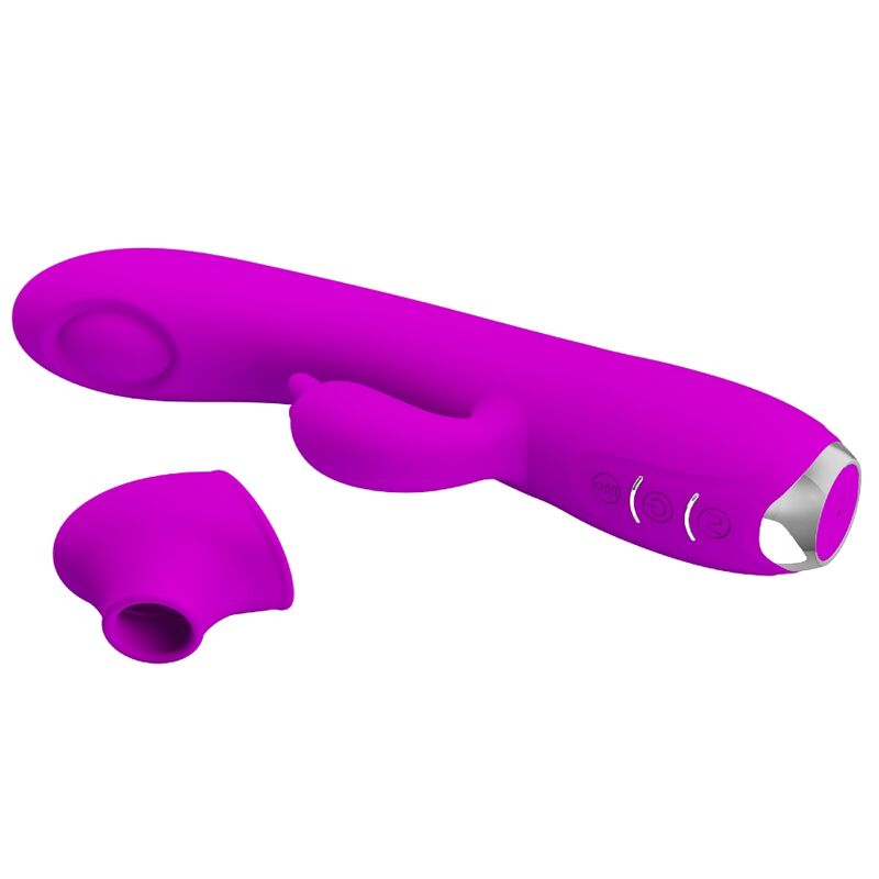 PRETTY LOVE - REGINA VIBRATORE RICARICABILE-GEL ASPIRANTE VIOLA