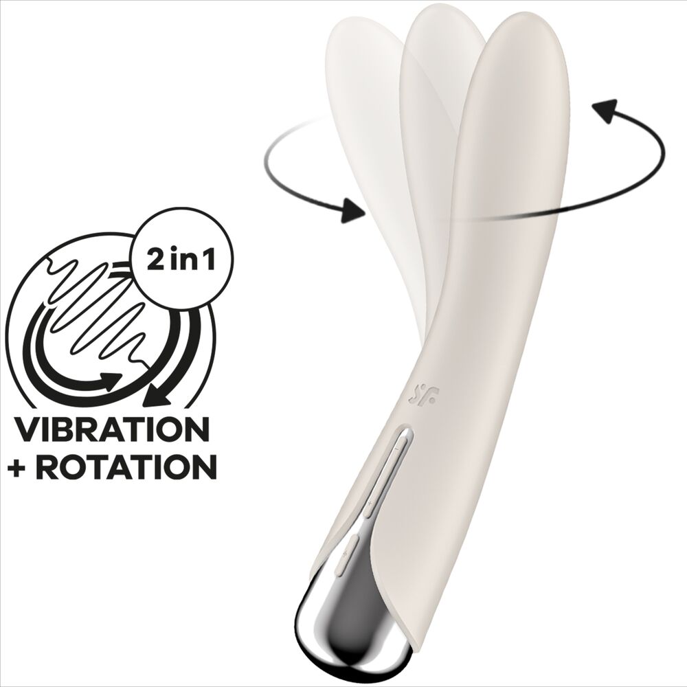 SATISFYER - SPINNING VIBE 1 VIBRADOR ROTADOR G-SPOT AZUL