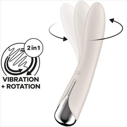 SATISFYER - SPINNING VIBE 1 VIBRADOR ROTADOR G-SPOT AZUL