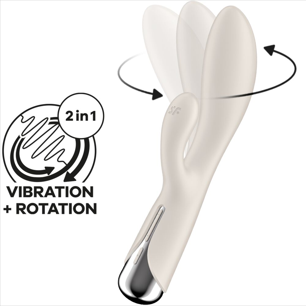 SATISFYER - CONIGLIO GIREVOLE 1 STIMOLAZIONE CLITORIDE E PUNTO G BLU