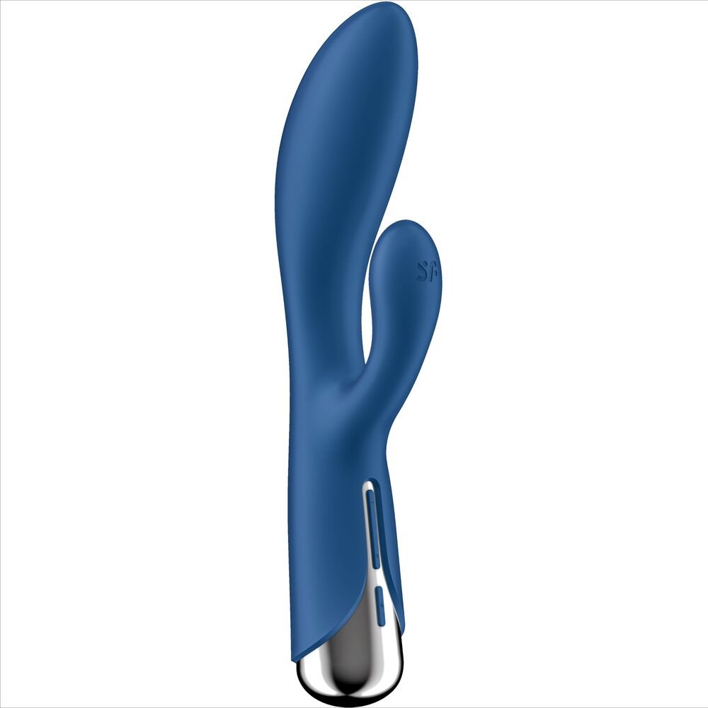 SATISFYER - CONIGLIO GIREVOLE 1 STIMOLAZIONE CLITORIDE E PUNTO G BLU