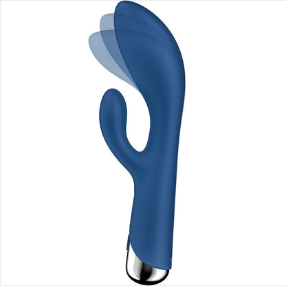 SATISFYER - CONIGLIO GIREVOLE 1 STIMOLAZIONE CLITORIDE E PUNTO G BLU