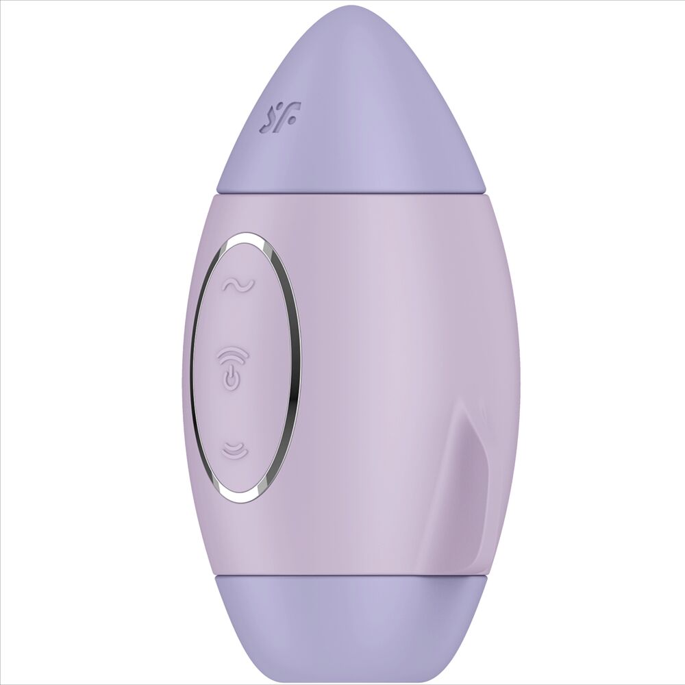 SATISFYER - MISSION CONTROL AZUL VIBRADOR PEQUEÑO DE DOBLE IMPULSO