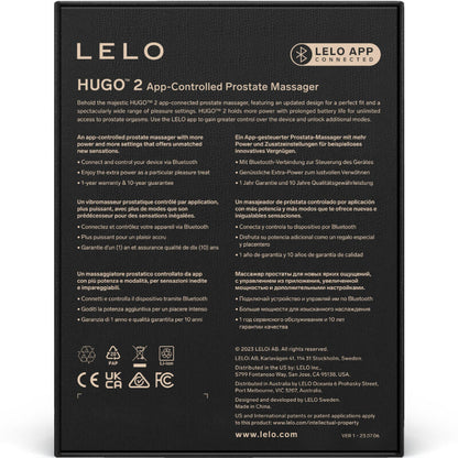 LELO - HUGO 2 MASSAGGIATORE PROSTATICO NERO