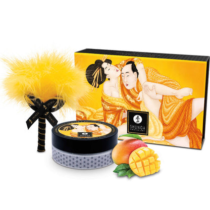SHUNGA - KIT DI POLVERE DA MASSAGGIO AL MANGO COMMESTIBILI