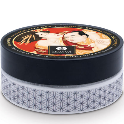 SHUNGA - KIT DI POLVERE DA MASSAGGIO COMMESTIBILI ALLA FRAGOLA