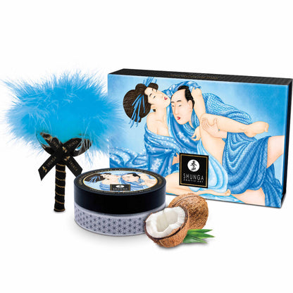 SHUNGA - KIT DI POLVERE DA MASSAGGIO COMMESTIBILI AL COCCO