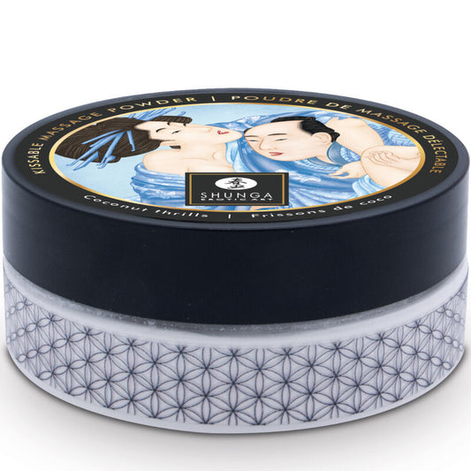 SHUNGA - KIT DI POLVERE DA MASSAGGIO COMMESTIBILI AL COCCO