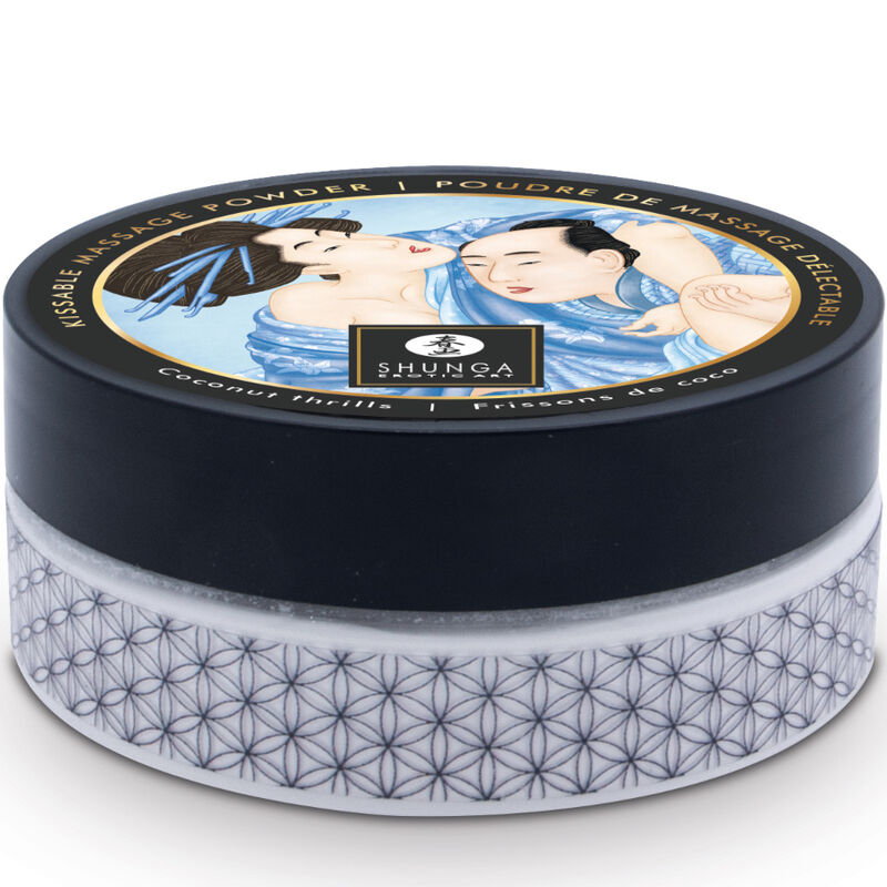SHUNGA - KIT DI POLVERE DA MASSAGGIO COMMESTIBILI AL COCCO