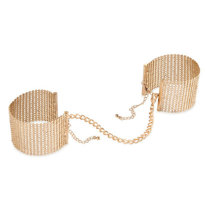 BIJOUX - MANETTE DÉSIR MÉTALLIQUE IN RETE DI METALLO DORATO