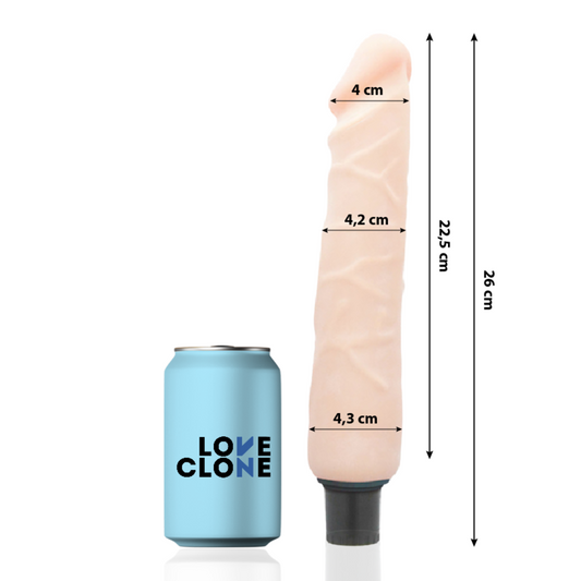 LOVECLONE - VIBRATORE REALISTICO JANSEN AUTOLUBRIFICANTE 26 CM -O- 4,2 CM