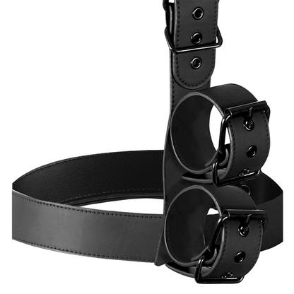 FETISH SUBMISSIVE BONDAGE - SET DI RESTRIZIONI PER IL CORPO CON FASCE PER COLLO E POLSI
