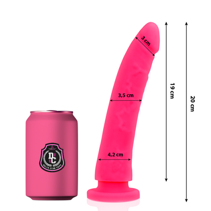 DELTA CLUB - DILDO REALISTICO ROSA IN SILICONE MEDICO 20 CM -O- 4 CM
