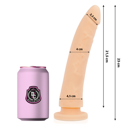 DELTA CLUB - DILDO REALISTICO IN SILICONE MEDICO NATURALE 23 CM -O- 4,5 CM