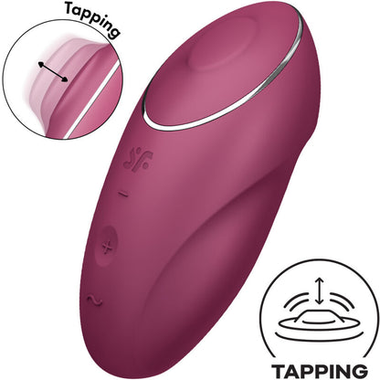 SATISFYER - TAP & CLIMAX 1 VIBRADOR LAY-ON GRIS