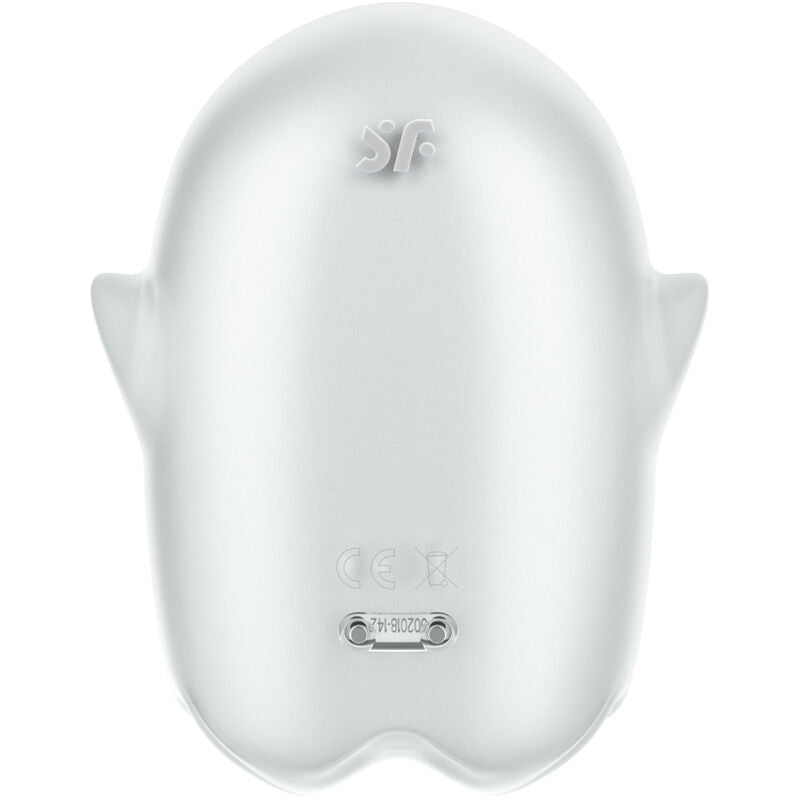 SATISFYER - VIBRATORE GLOWING GHOST AIR PULSE E BIANCO