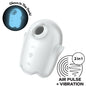 SATISFYER - VIBRATORE GLOWING GHOST AIR PULSE E BIANCO