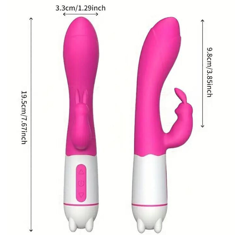 ARMONY - VIBRATORE E STIMOLATORE HAPPY CONIGLIO FUCSIA