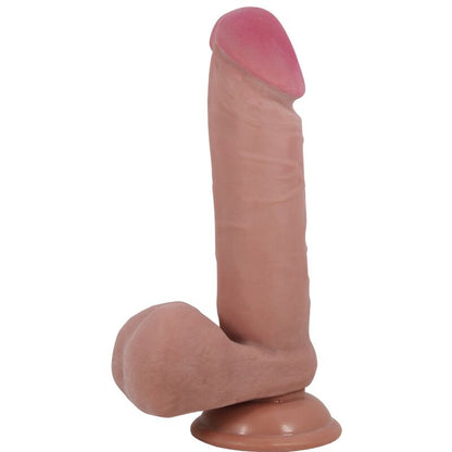 PRETTY LOVE - SERIE SLIDING SKIN DILDO REALISTICO CON VENTOSA MULATO SLIDING SKIN 20,5 CM